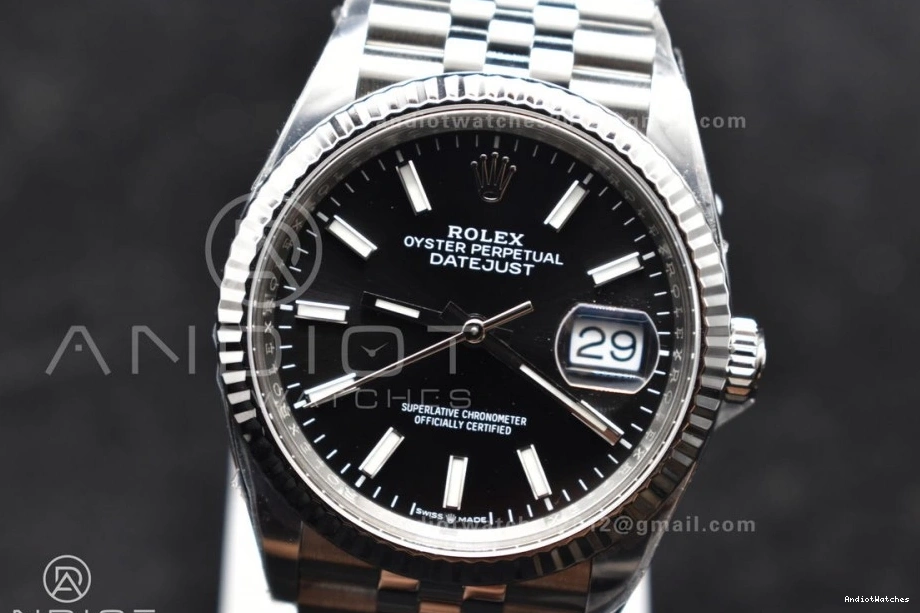 559 Dial Edition 904L Stick on Steel Best 36 Attractive VR 1:1 DateJust Clean Bracelet 126234 Jubilee Black 0116